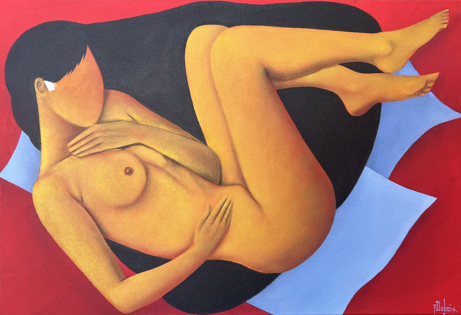 Nu au drap rouge — Philippe Dubois