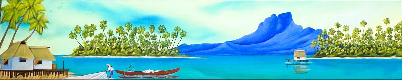 Lever du jour sur le lagon de Bora-Bora — Philippe Dubois