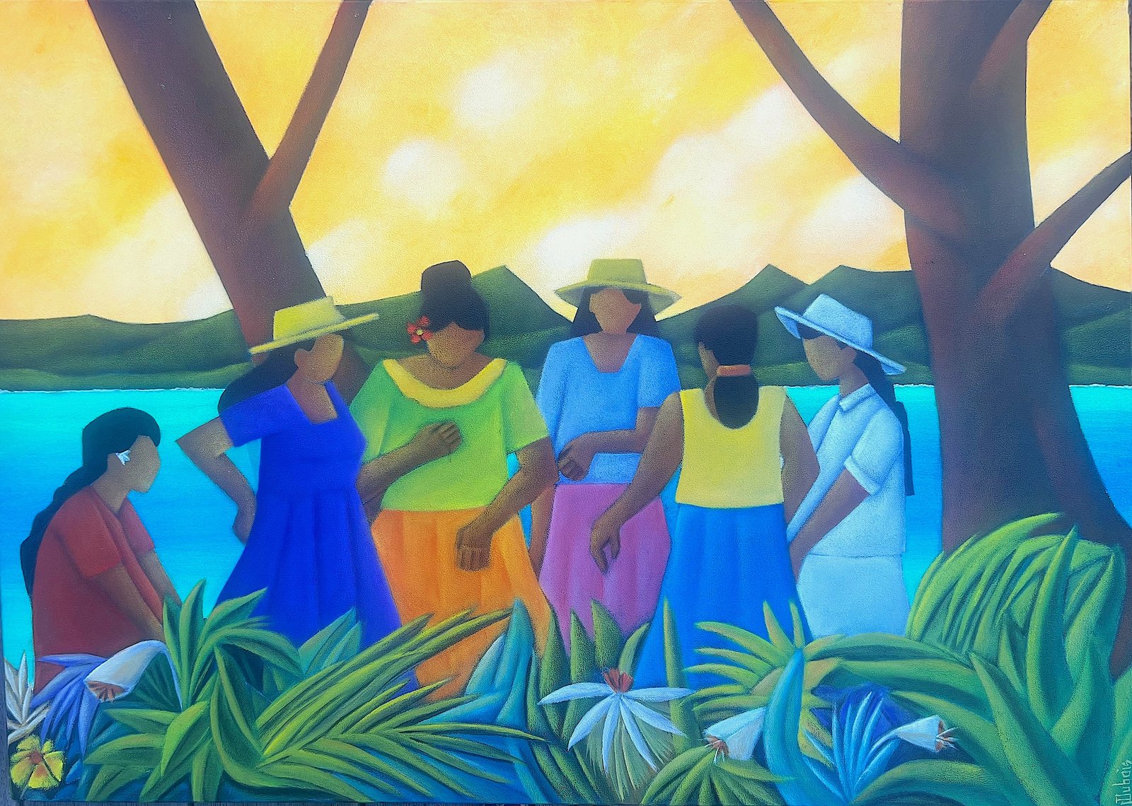 Vahine au jardin — Philippe Dubois