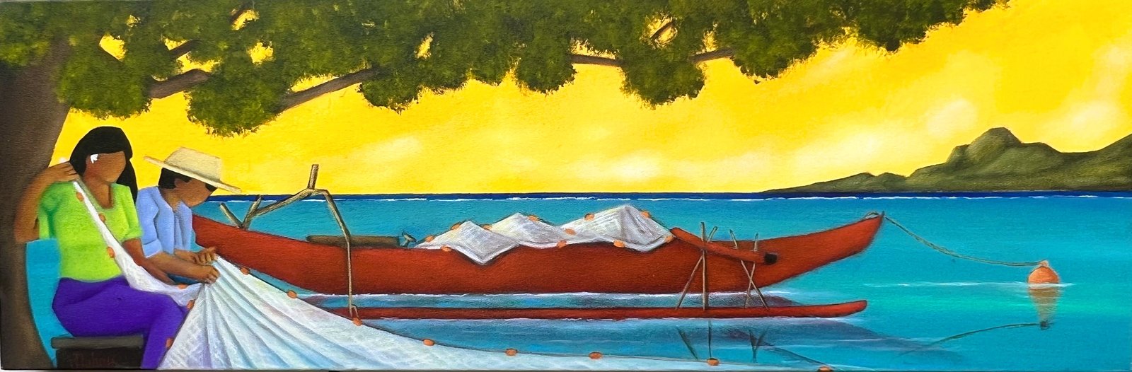Couple de pêcheurs — Philippe Dubois