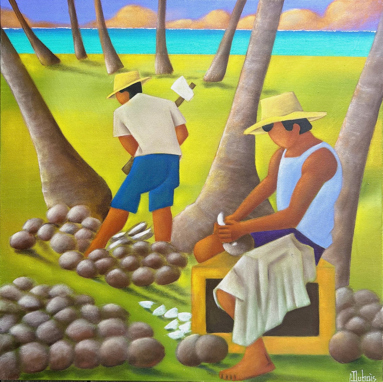 Dans la cocoteraie — Philippe Dubois