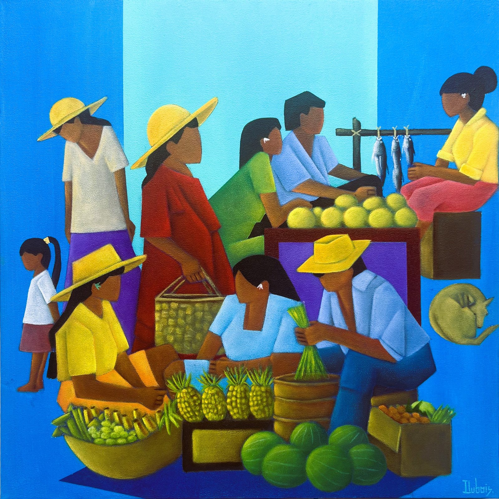 Le marché bleu — Philippe Dubois