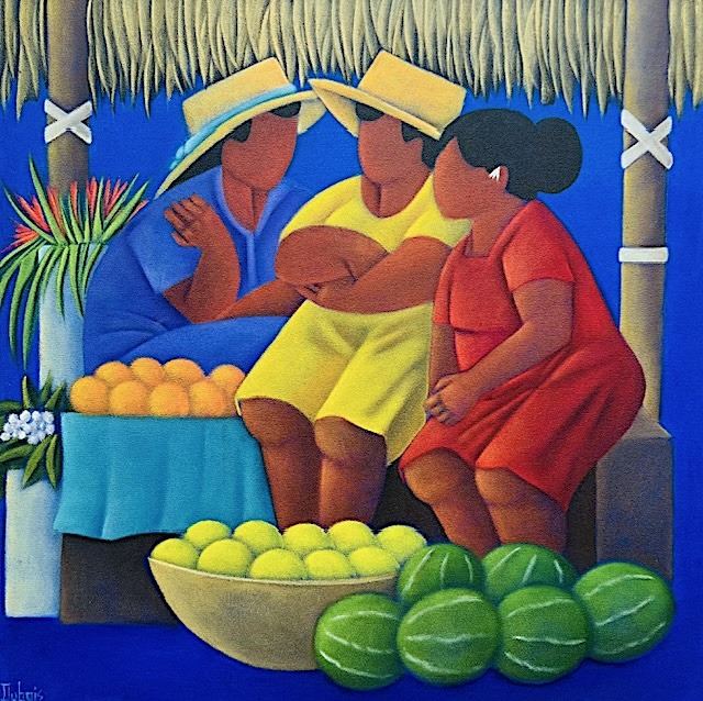 Les mamies au marché — Philippe Dubois