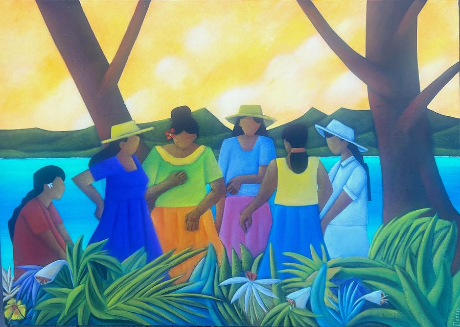 Vahine au jardin — Philippe Dubois