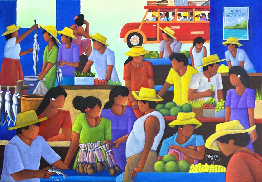 Vue principale — Un matin au marché
