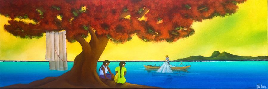 Fin de jour sur le lagon — Philippe Dubois