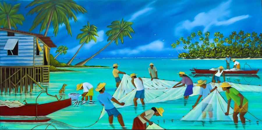 Vue principale — Le grand filet "Tuamotu"