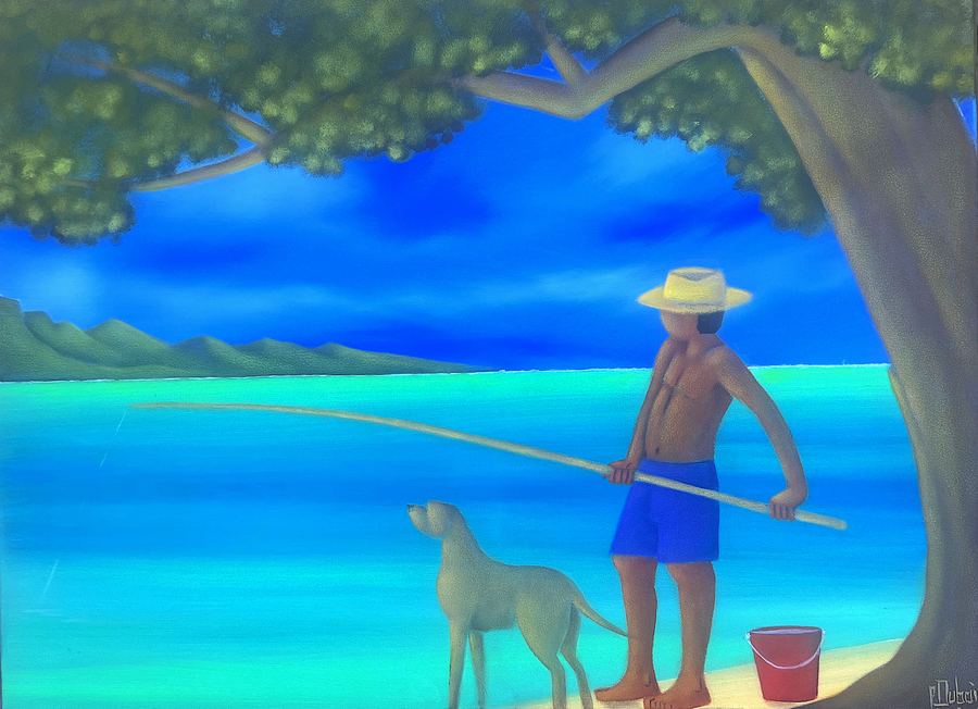 Le petit pêcheur et son chien — Philippe Dubois