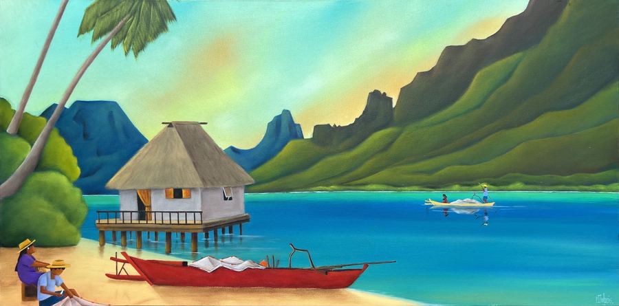 Dans la baie de Cook à Moorea — Philippe Dubois