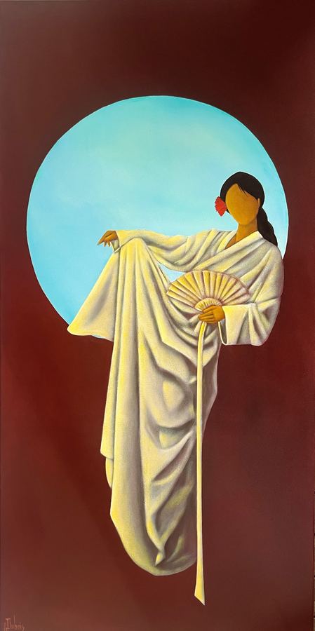 Jeune fille à l'éventail — Philippe Dubois