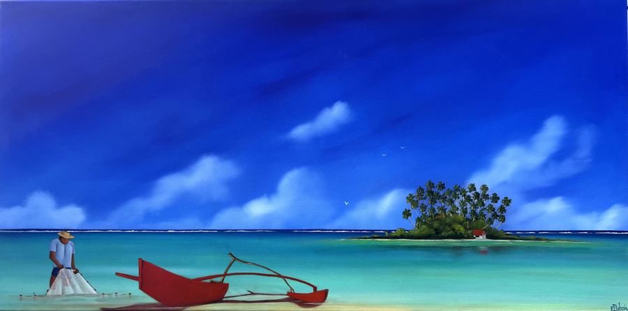 La pirogue rouge — Philippe Dubois